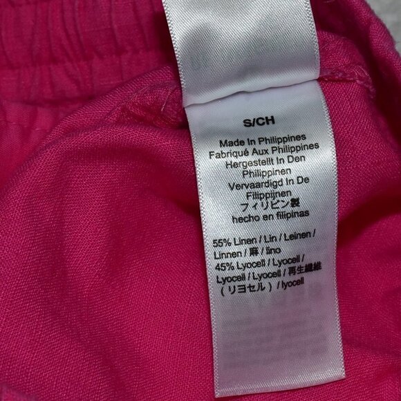 J. Crew Linen Barbiecore Seaside Short Pink Size S - Picture 7 of 9